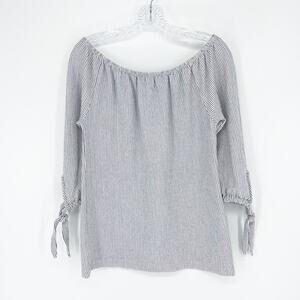 Charlie Paige Off Shoulder Striped Top Size Small
